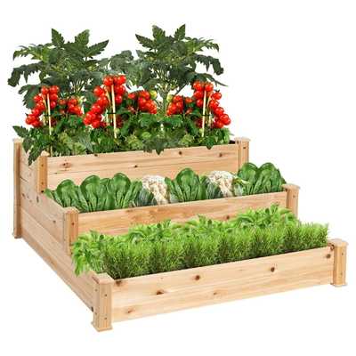 Best Choice Wood Raised Garden Bed Planter Kit For Plants