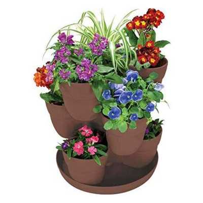 Emsco bloomers stackable flower tower planter