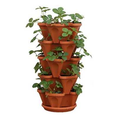Mr. Stacky 5-tier strawberry planter pot, five pots