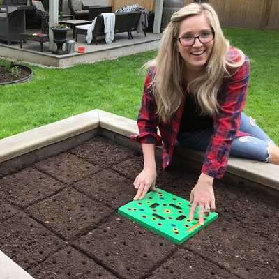 Seeding Square Foot Gardening Template