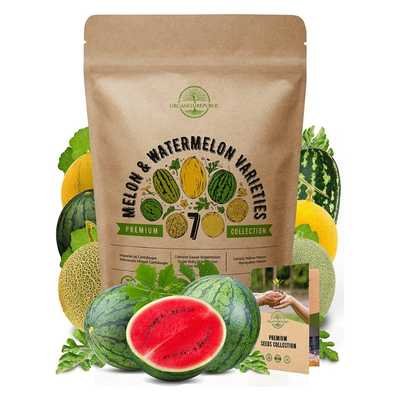 7 Melon & Watermelon Seeds Variety Pack