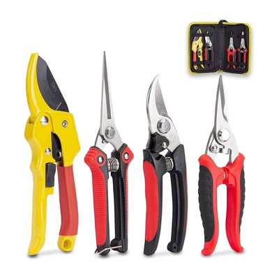 Kotto 4 Pack Professional Bypass Pruning Shears