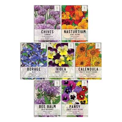 Seed Needs, Edible Wildflower Seed Packet Collection