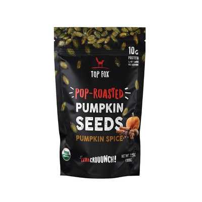 Top Fox Snacks - Organic Pop-Roasted Pumpkin Seeds