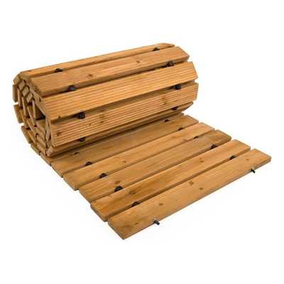 Plow & Hearth 52127 Weather-resistant Straight Hardwood Pathway